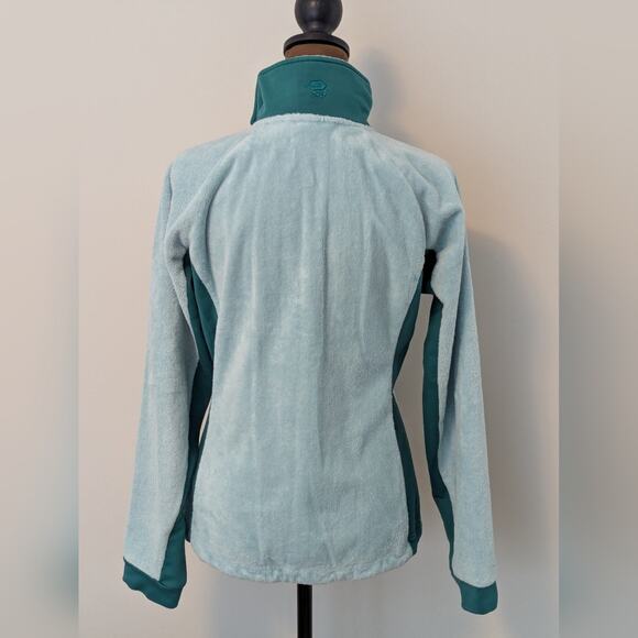 Mountain Hardwear Women's Full Zip Stand Collar Hi-Pile Sherpa Jacket Green, S - Picture 3 of 10